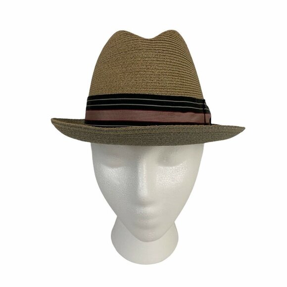 Biltmore Milan Men's Classic Straw Fedora Made in Canada - Picture 4 of 9